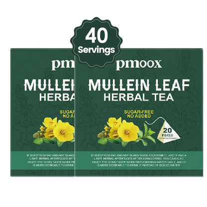 BreatheEasy™ Mullein Tea Bags – Lung Detox & Respiratory Support with Elderberry