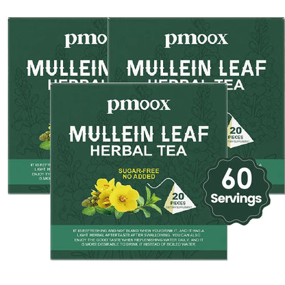 BreatheEasy™ Mullein Tea Bags – Lung Detox & Respiratory Support with Elderberry